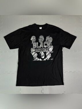 Flying Horse T-shirt Historical Figures Mens 4XL Black History